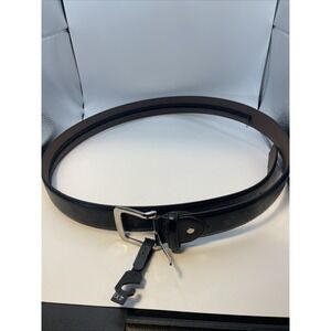 Genuine Leather  Italian Style Men Casual Money Zipper Safe Size 4xl Belt, Black